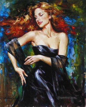 Pretty Woman AA 07 Impressionist Oil Paintings